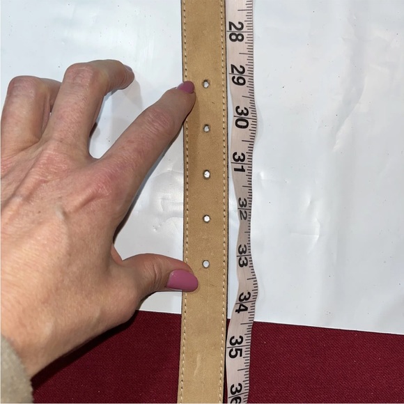 LEATHEROCK BLACK Leather 1” Belt black LEATHER 4”RECTANGLE BUCKLE USA made 6927 - Picture 5 of 11